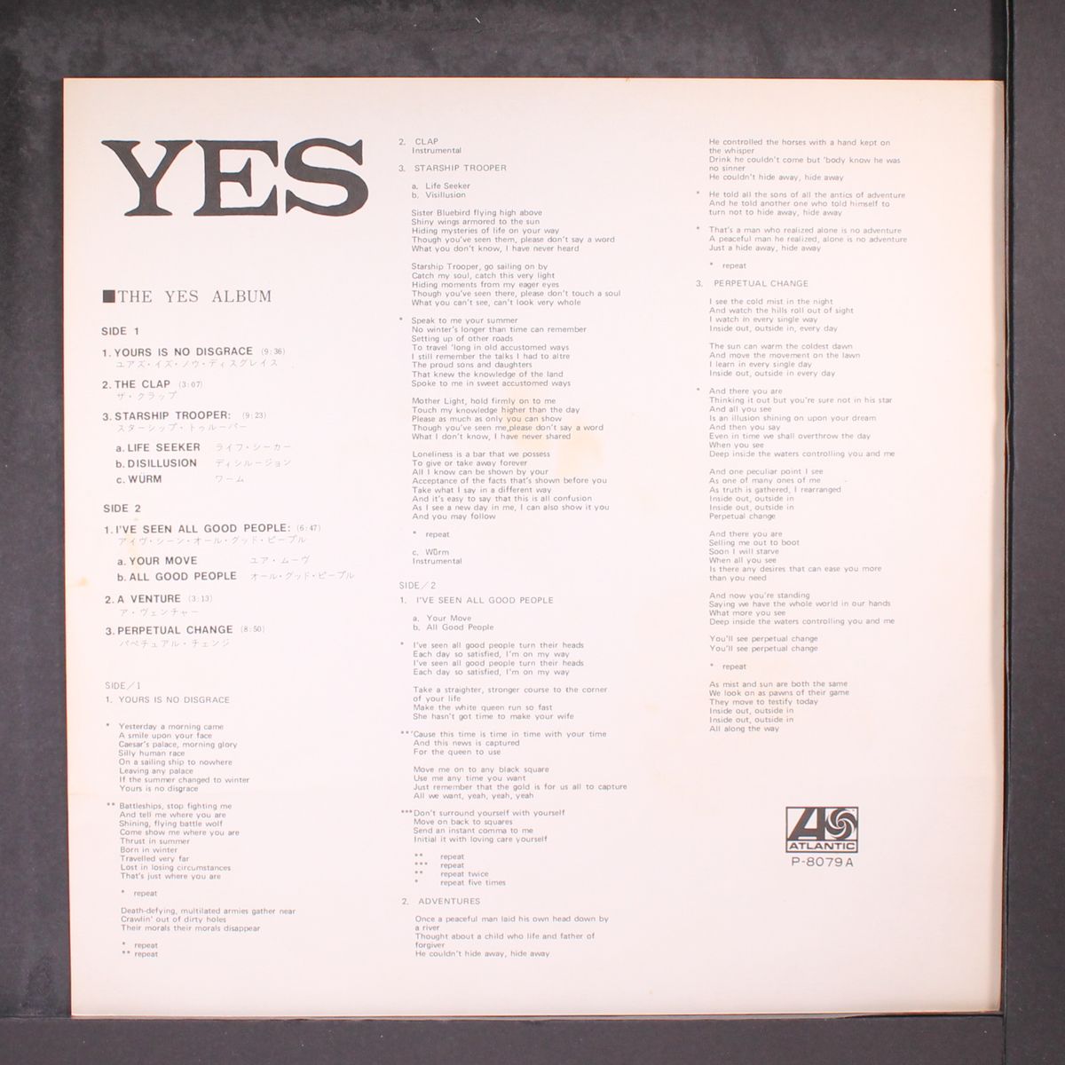 the yes album by YES