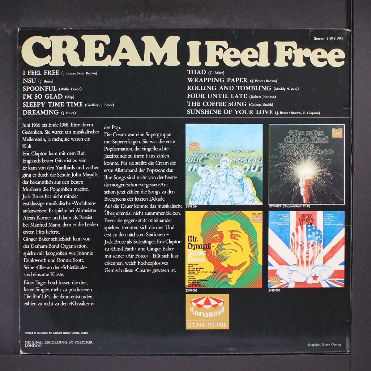 i feel free by CREAM