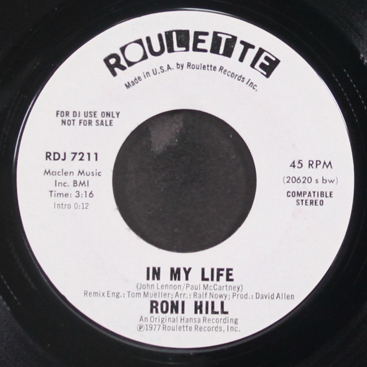 in my life / same by RONI HILL