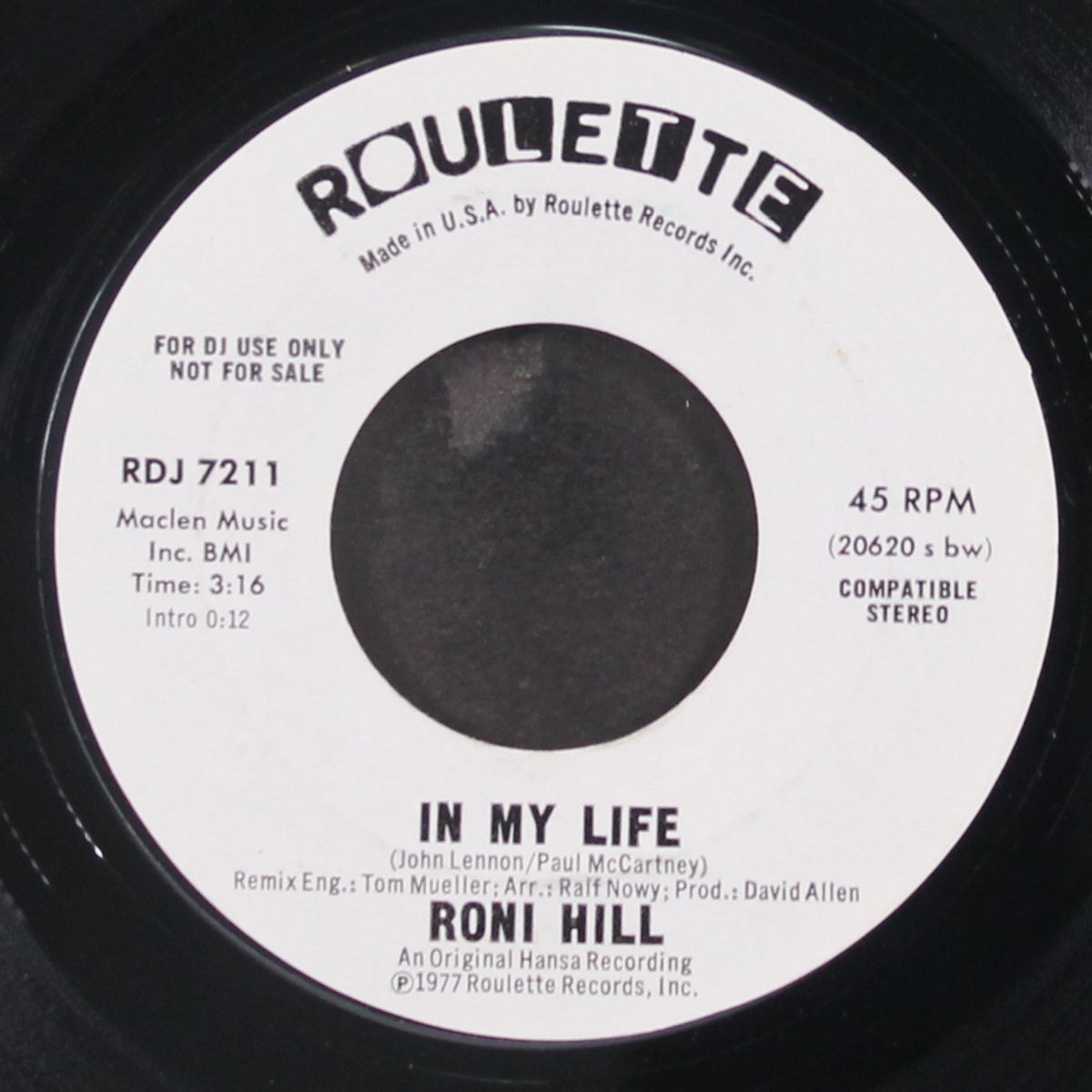 in my life / same by RONI HILL