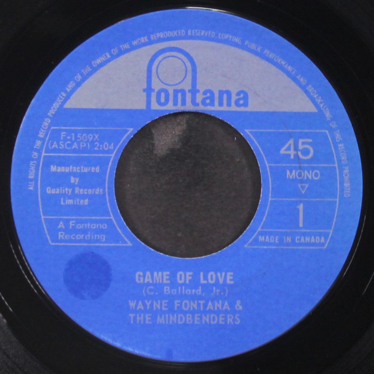 game of love by WAYNE FONTANA & MINDBENDERS