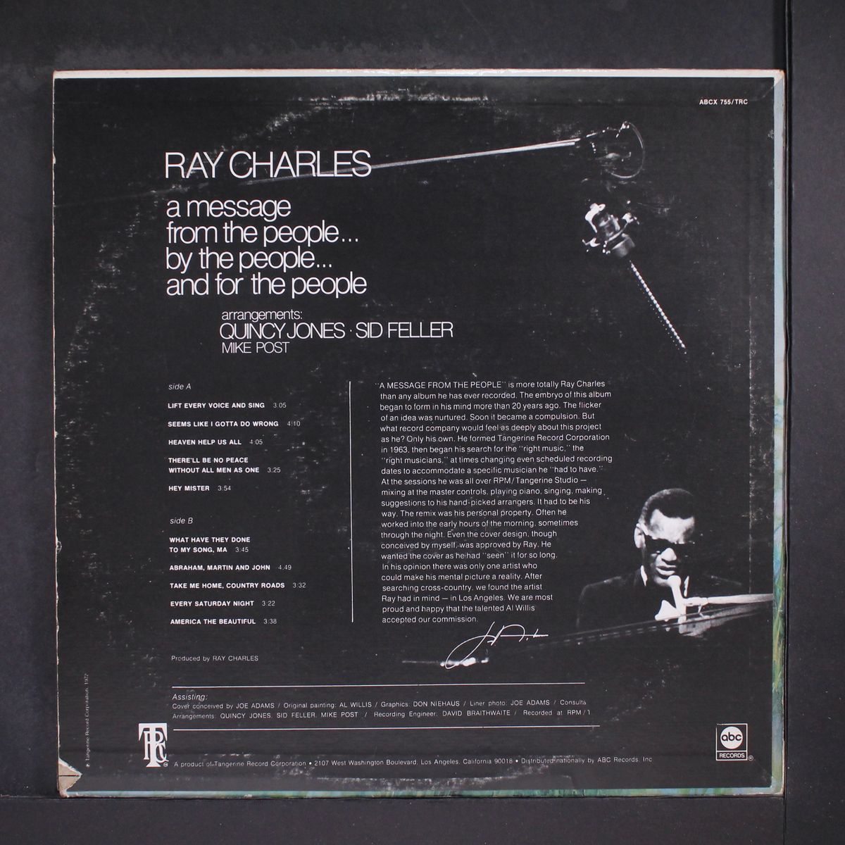 a message from the people by RAY CHARLES