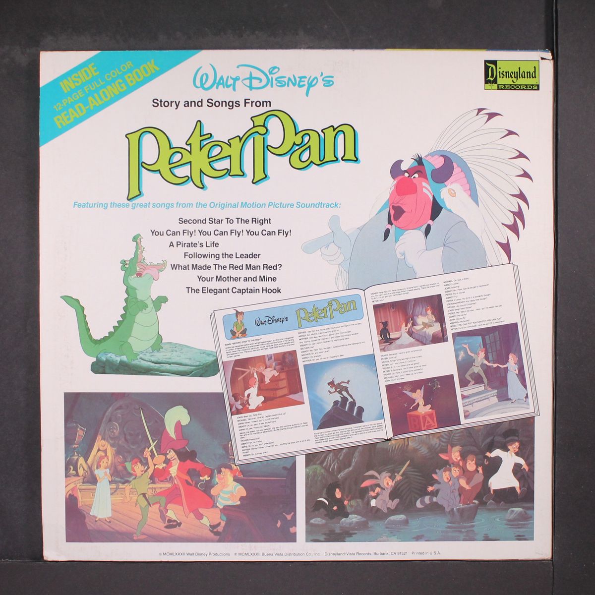 story and songs from peter pan by WALT DISNEY