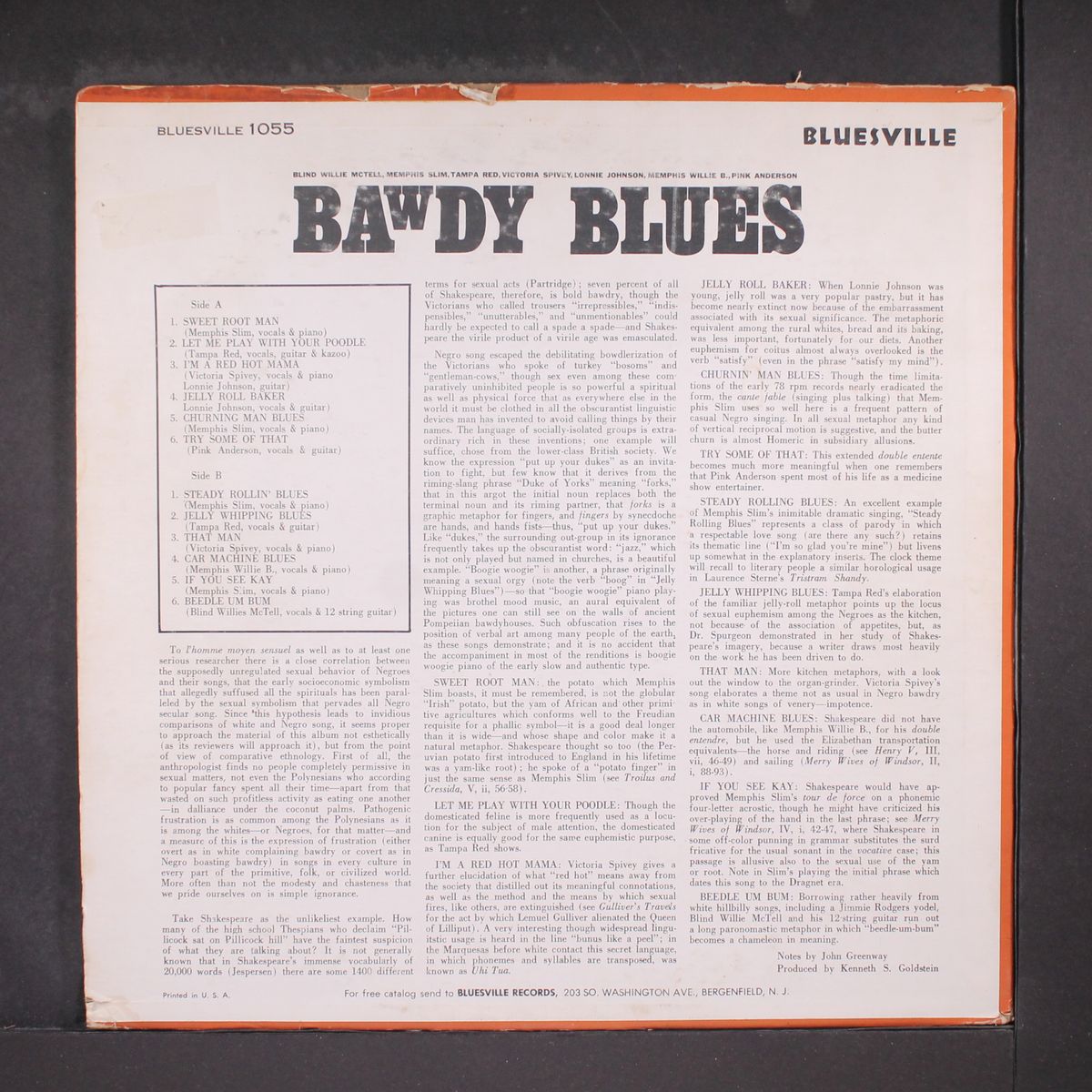 bawdy blues by VARIOUS