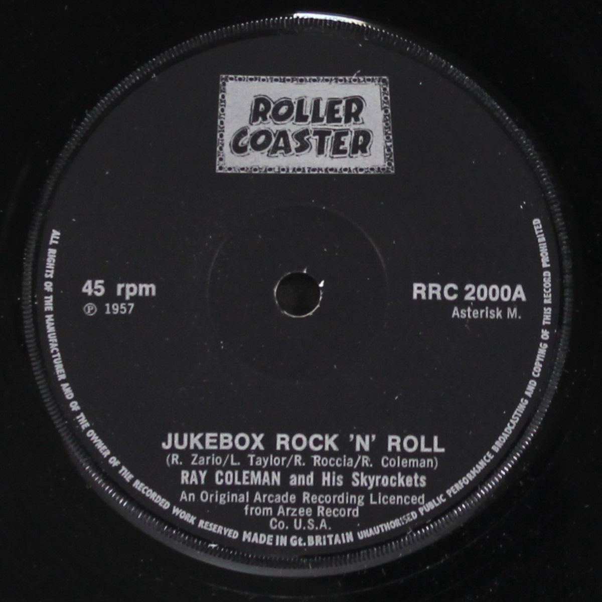 jukebox rock 'n' roll / rock chicken rock by RAY COLEMAN