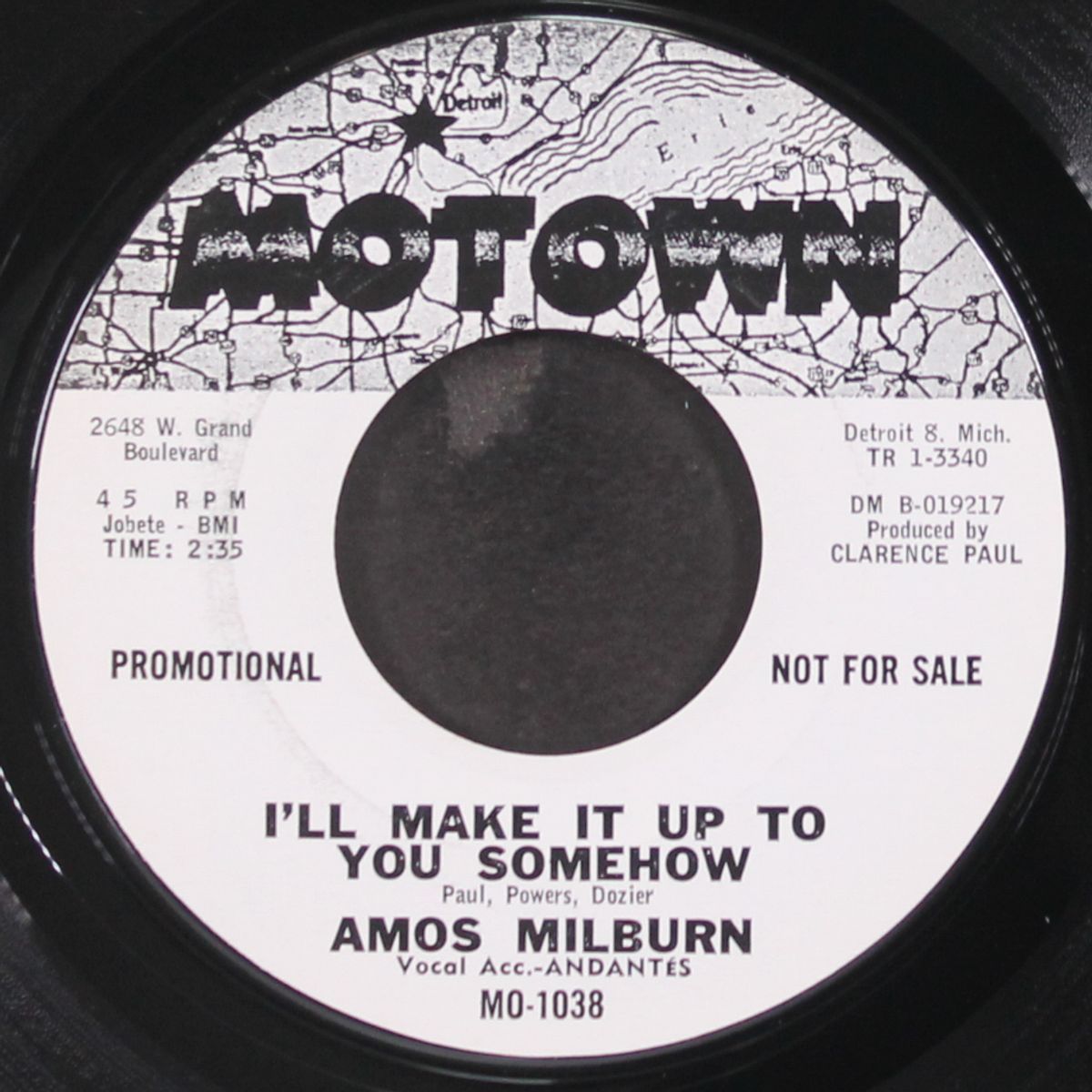 i'll make it up to you somehow by AMOS MILBURN & ANDANTES