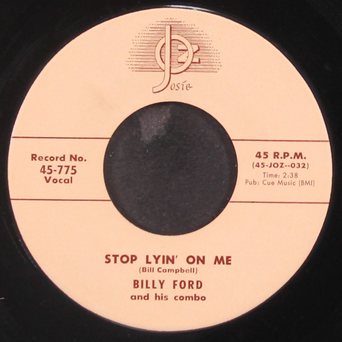 a string of pearls / stop lyin' on me by BILLY FORD