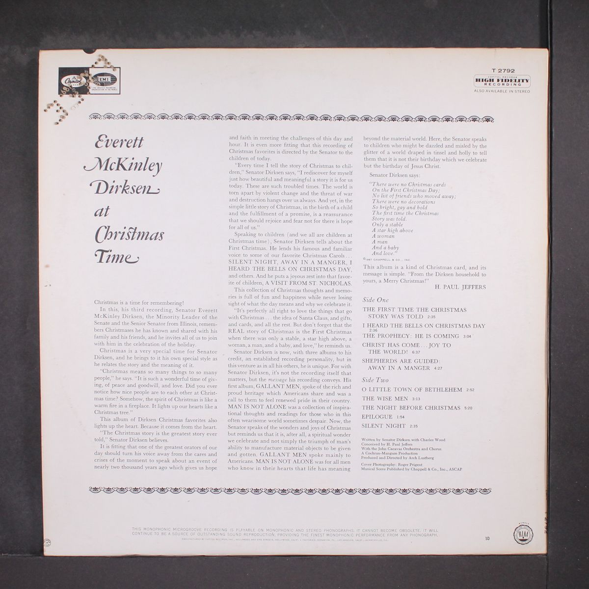 at christmas time by EVERETT MCKINLEY DIRKSEN