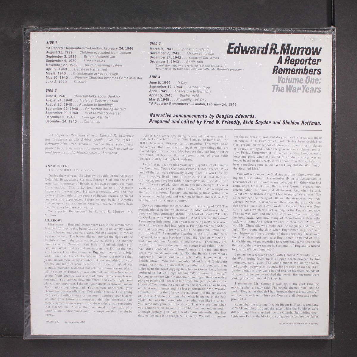 a reporter remembers by EDWARD R. MURROW