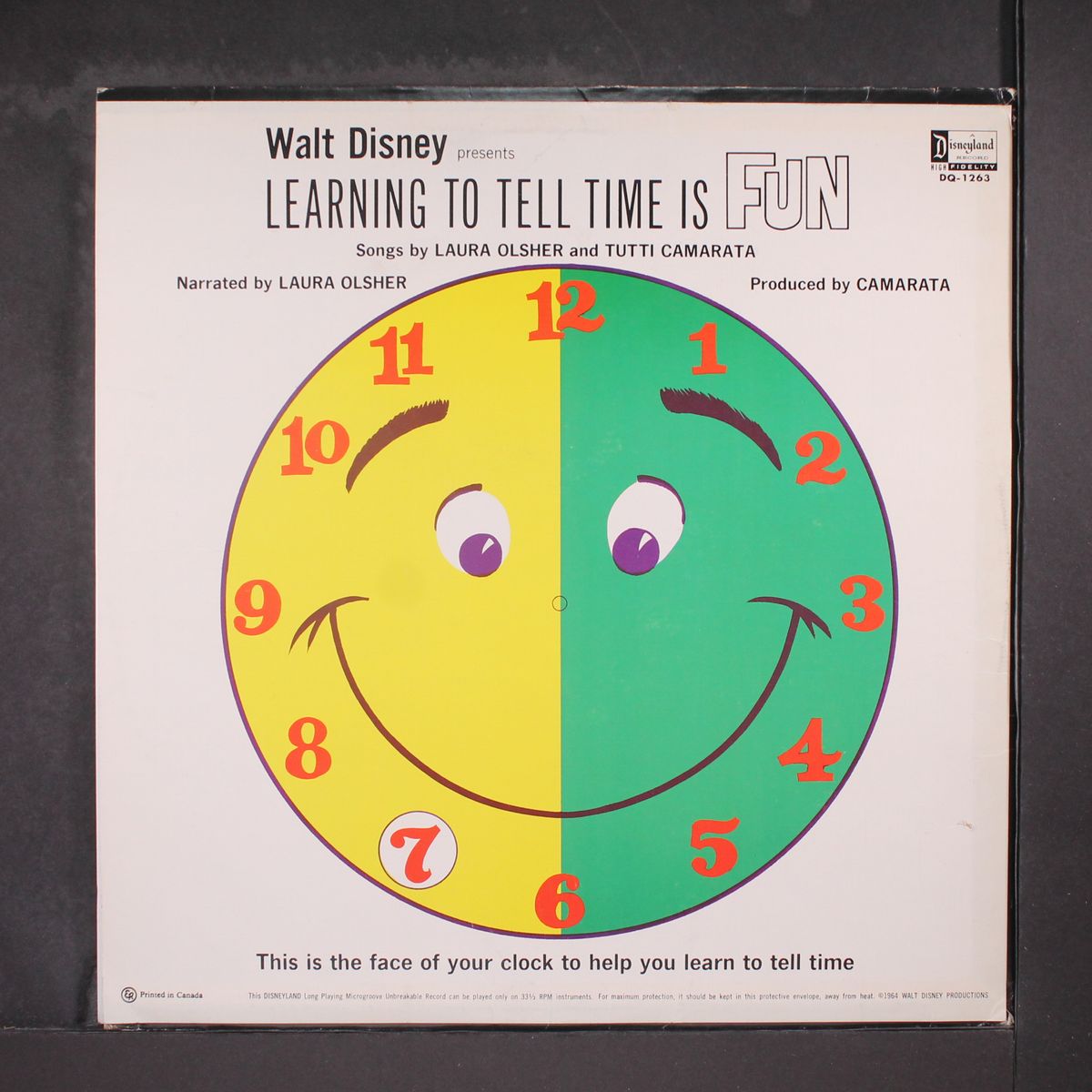 learning to tell time is fun by WALT DISNEY PRESENTS
