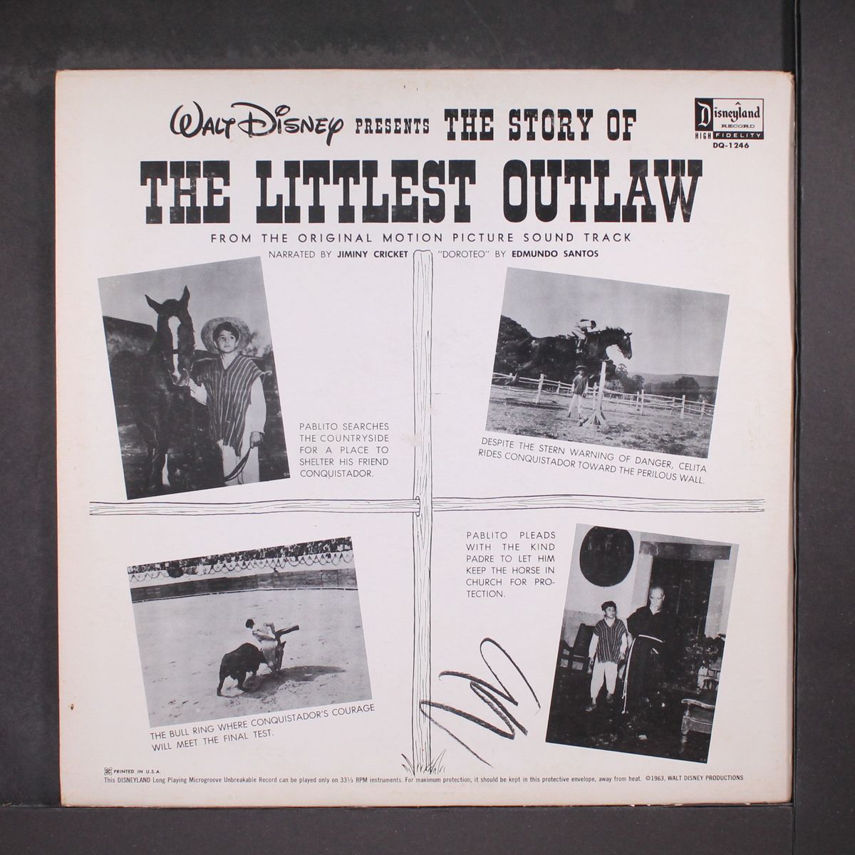 the story of the littlest outlaw by WALT DISNEY