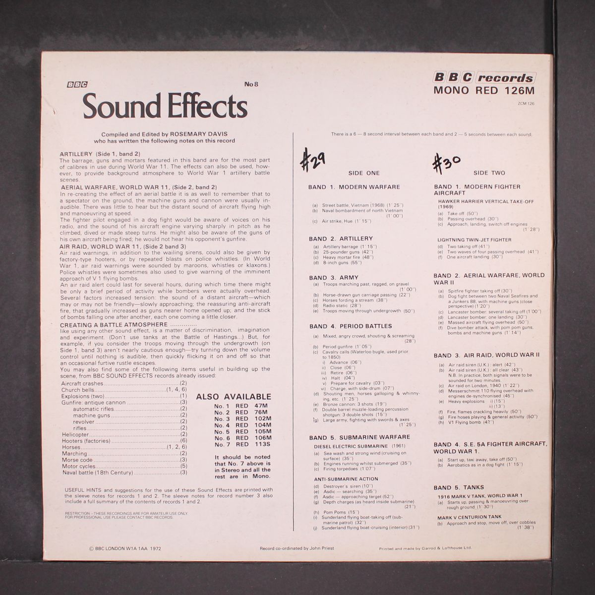bbc sound effects no. 8 by SOUND EFFECTS