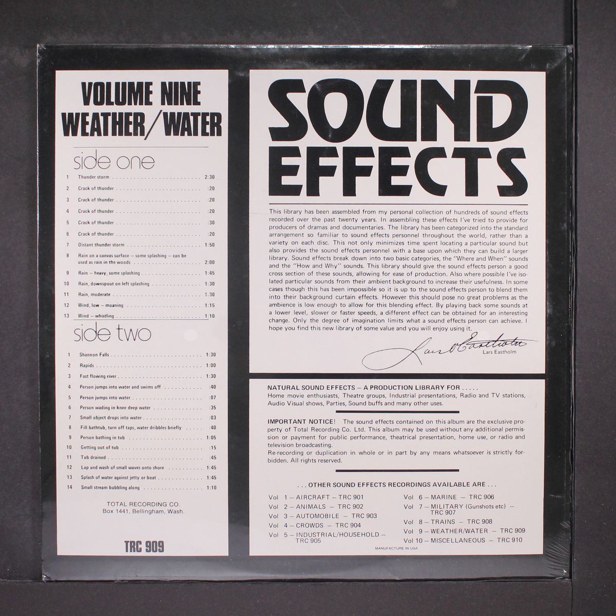 volume nine- weather / water by SOUND EFFECTS