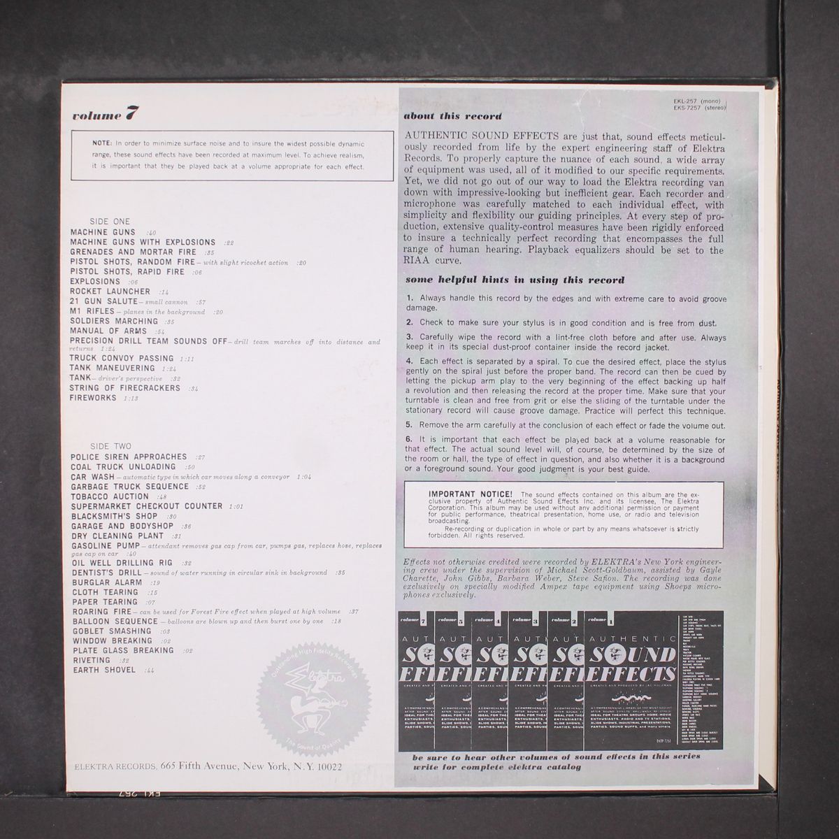 authentic sound effects vol. 7 by SOUND EFFECTS