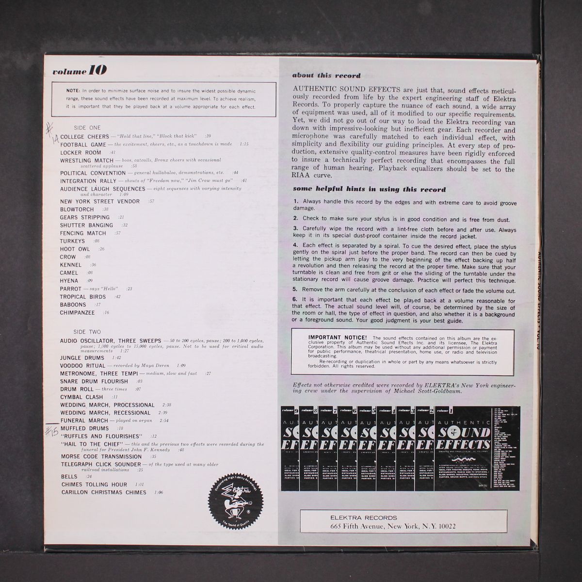 authentic sound effects vol. 10 by SOUND EFFECTS