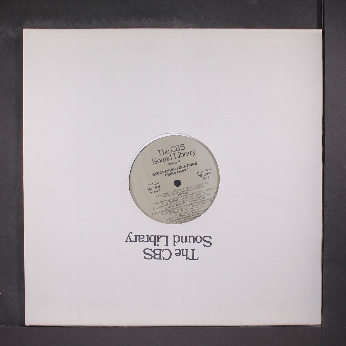 the cbs sound library-geographic locations-china vol. 2 by SOUND EFFECTS