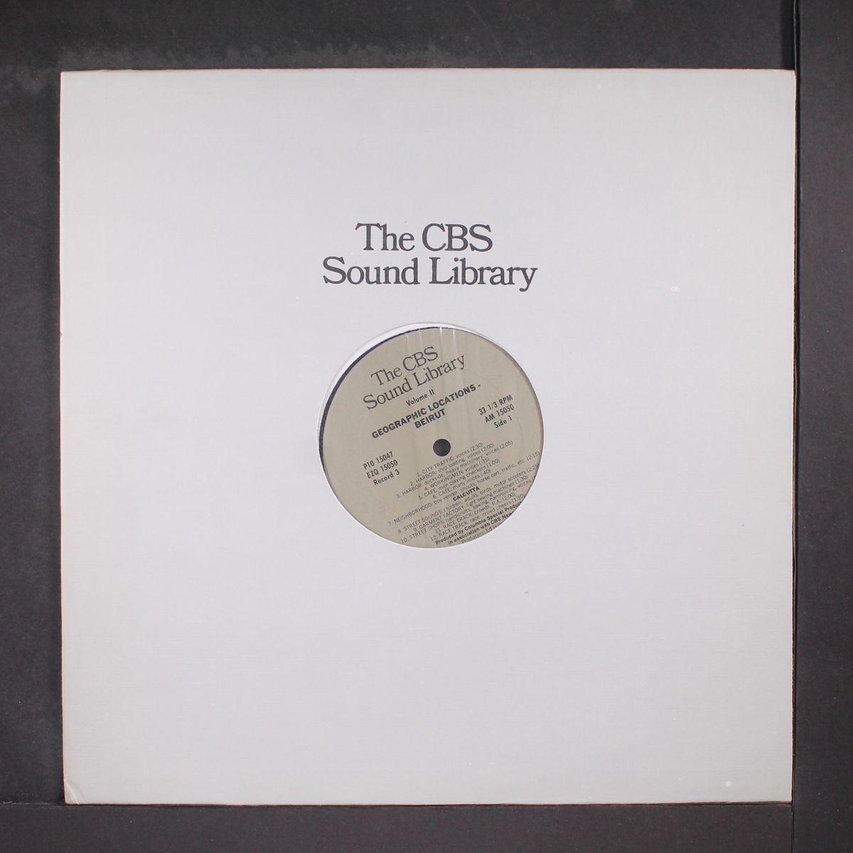 the cbs sound library-geographic locations-beirut vol. 2 by SOUND EFFECTS