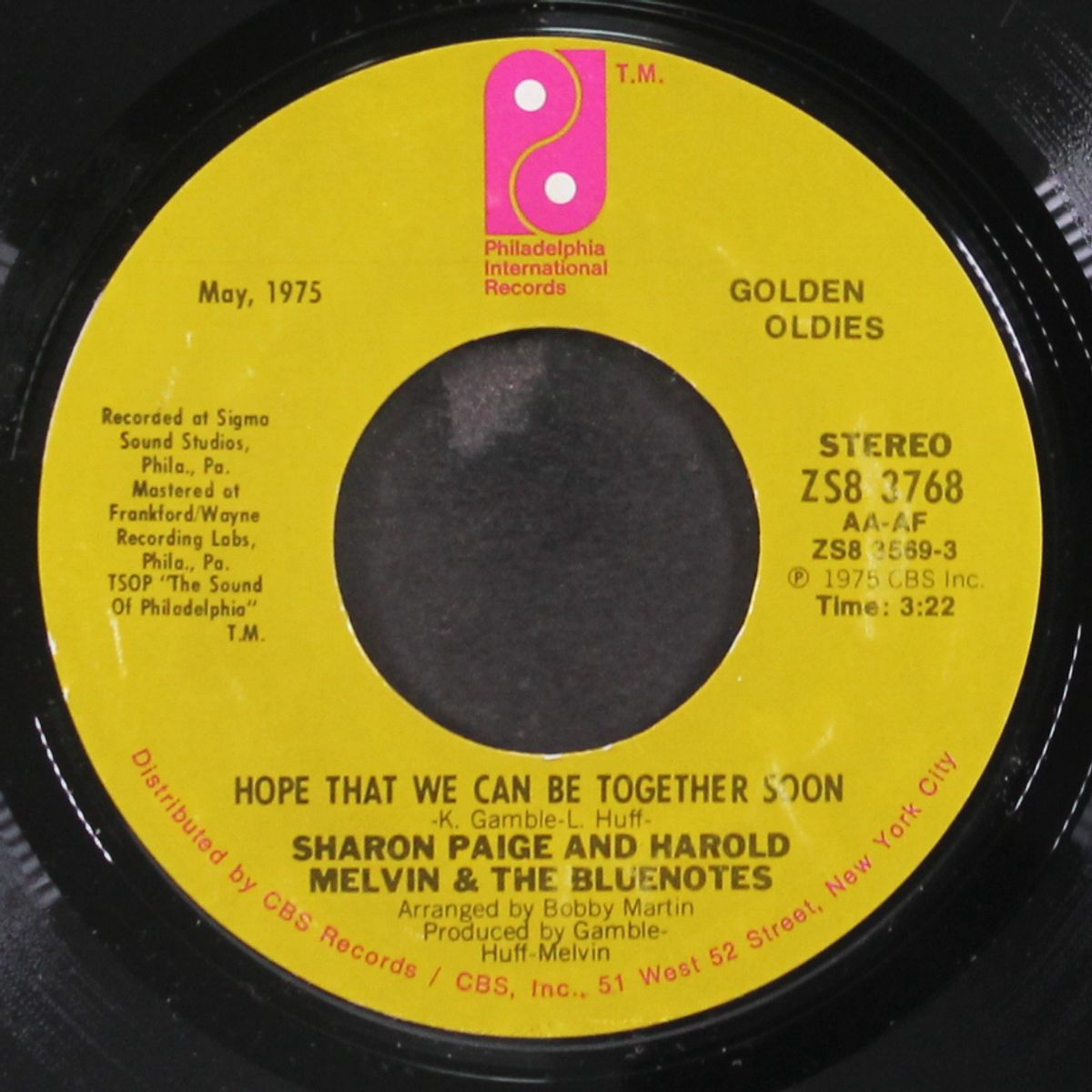 where are all my friends / let it be you by HAROLD MELVIN & BLUE NOTES