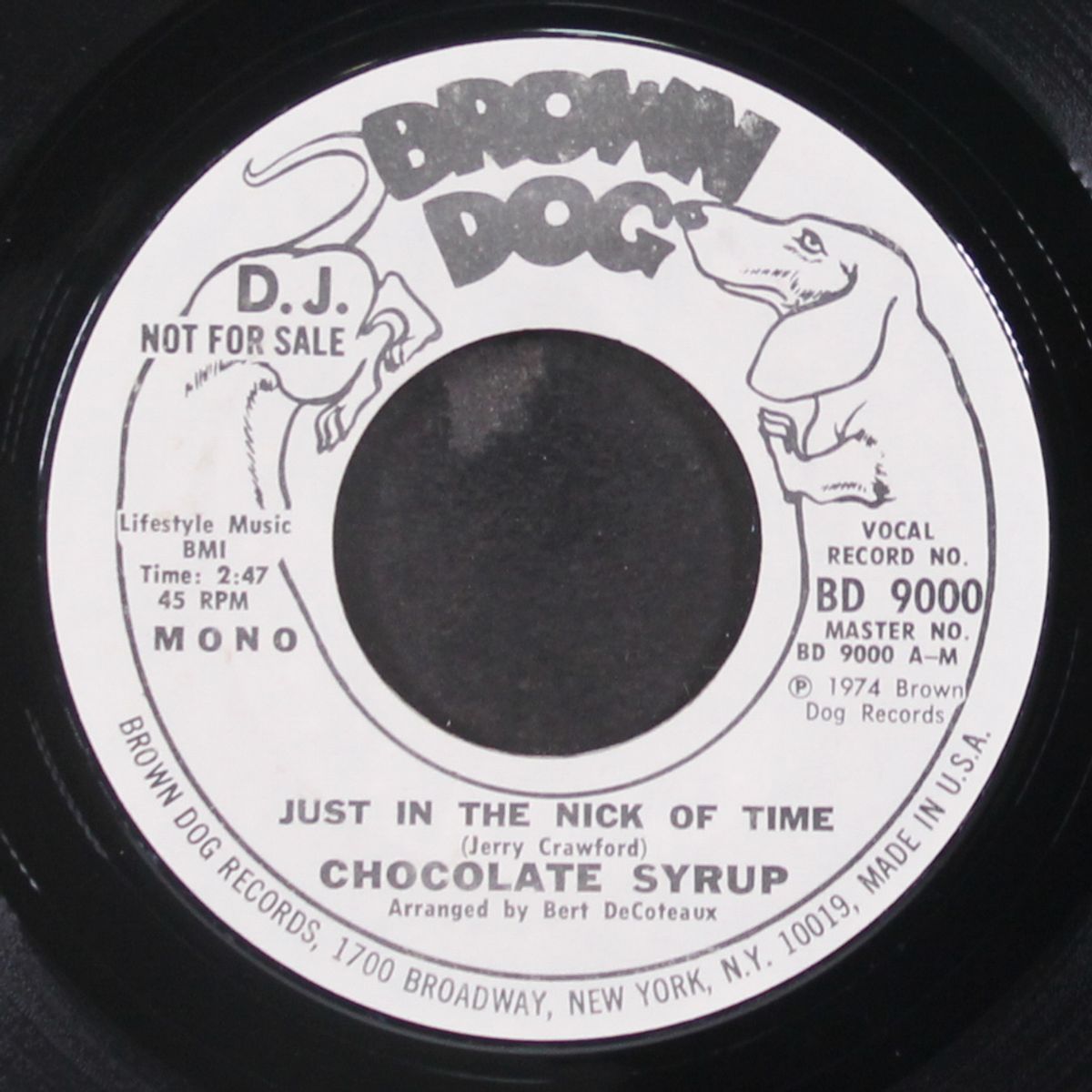 just in the nick of time / mono by CHOCOLATE SYRUP