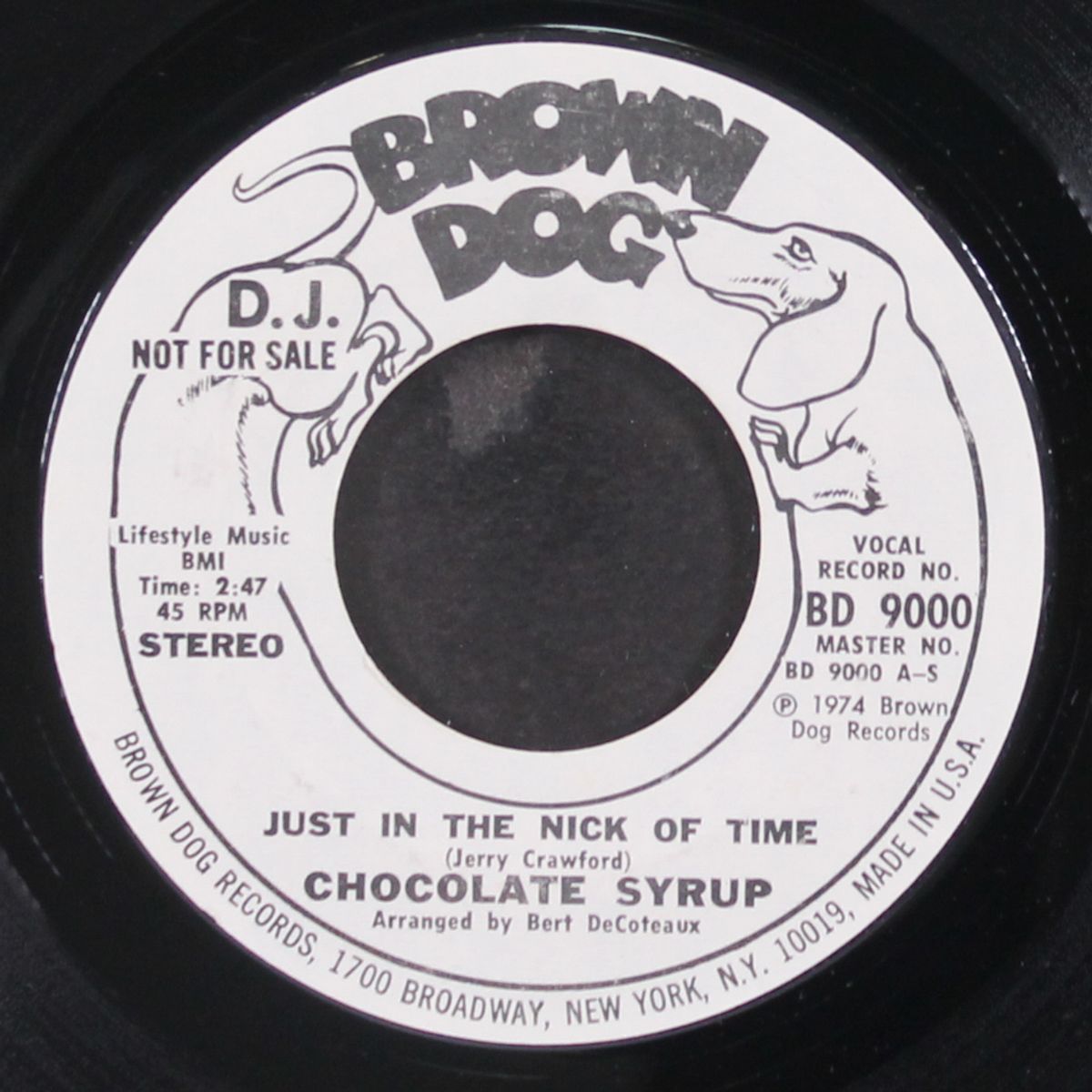 just in the nick of time / mono by CHOCOLATE SYRUP