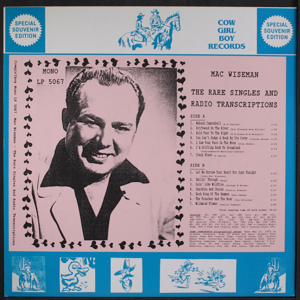 the rare singles and radio transcriptions by MAC WISEMAN