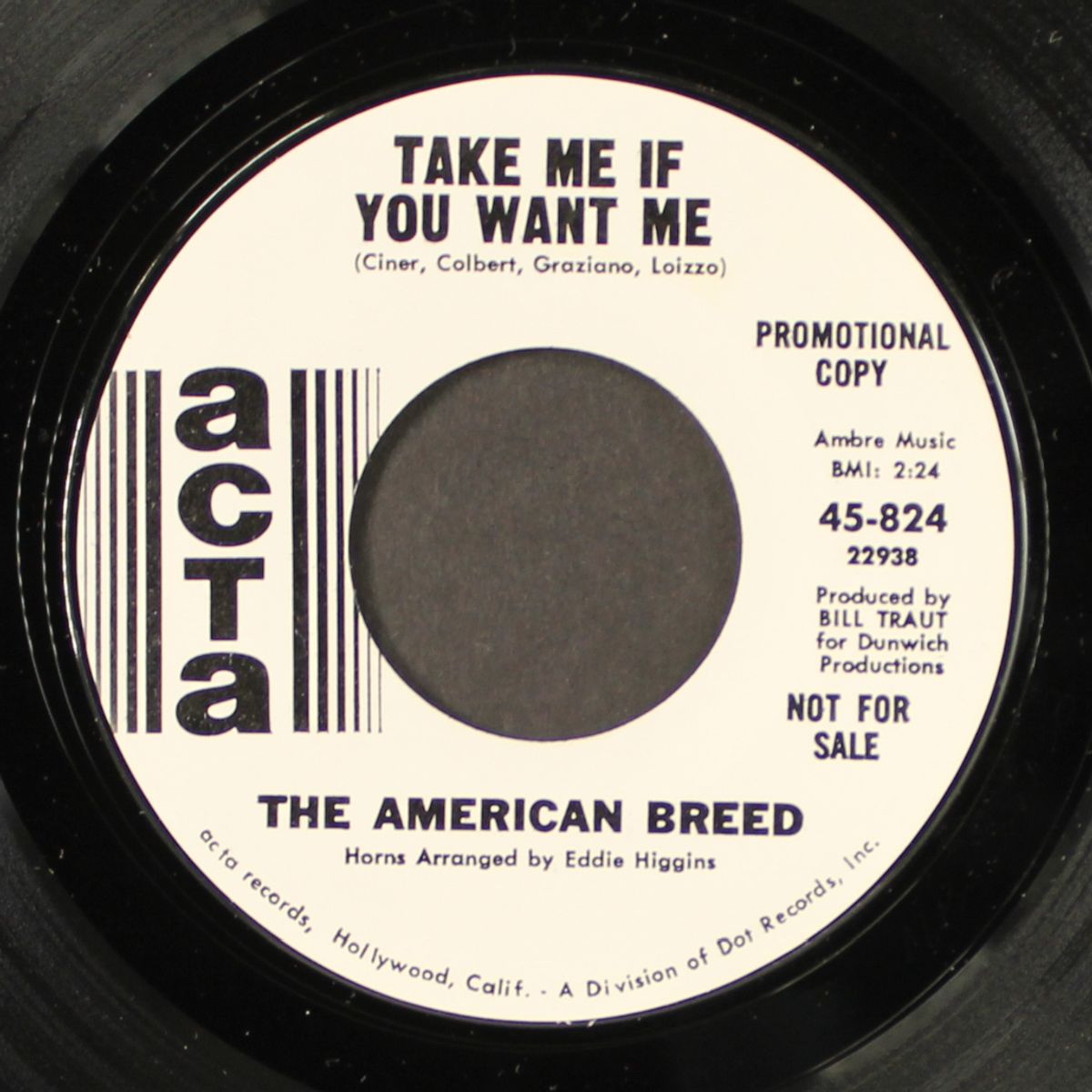 ready, willing and able / take me if you want me by AMERICAN BREED