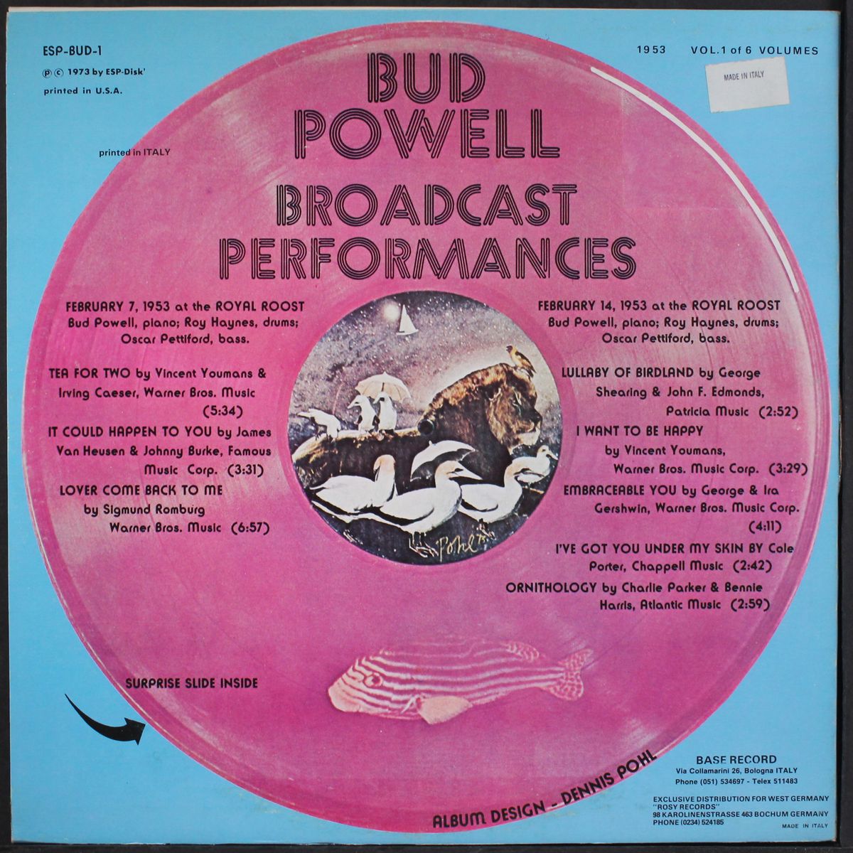 broadcast performances by BUD POWELL