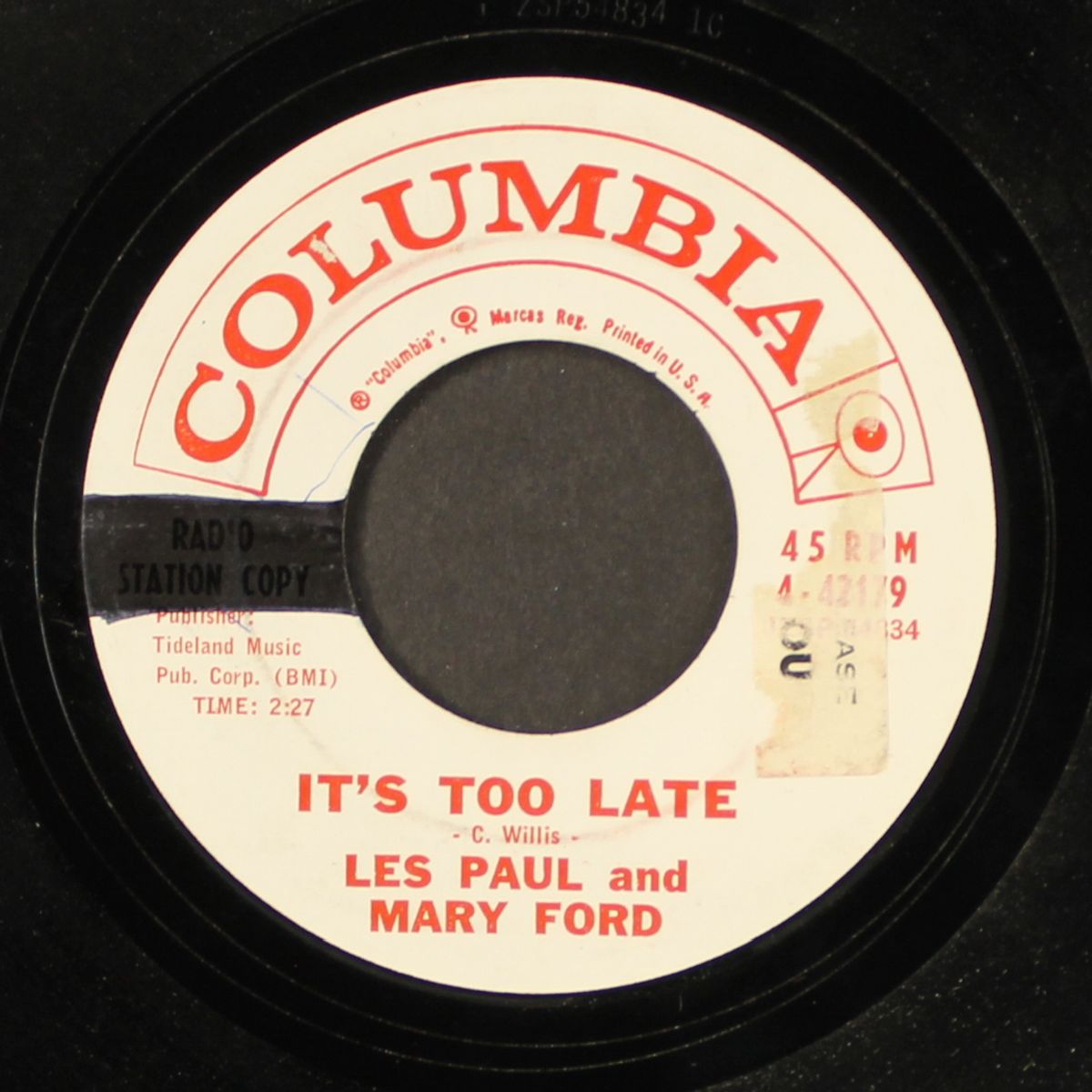 mountain railroad / it's too late by LES PAUL & MARY FORD
