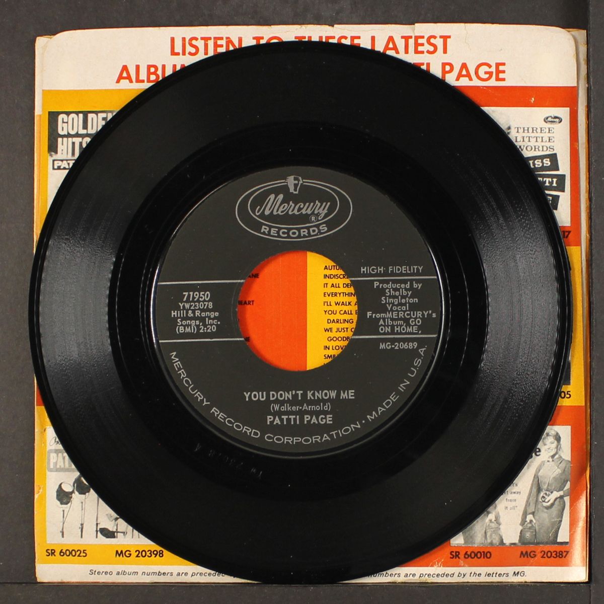 most people get married / you don't know me by PATTI PAGE