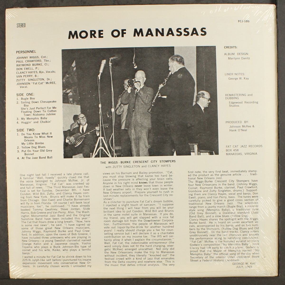 more of manassas by WIGGS BURKE CRESCENT STOMPERS