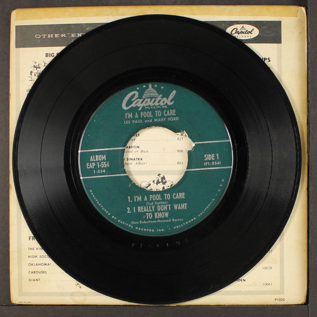 i'm a fool to care by LES PAUL & MARY FORD