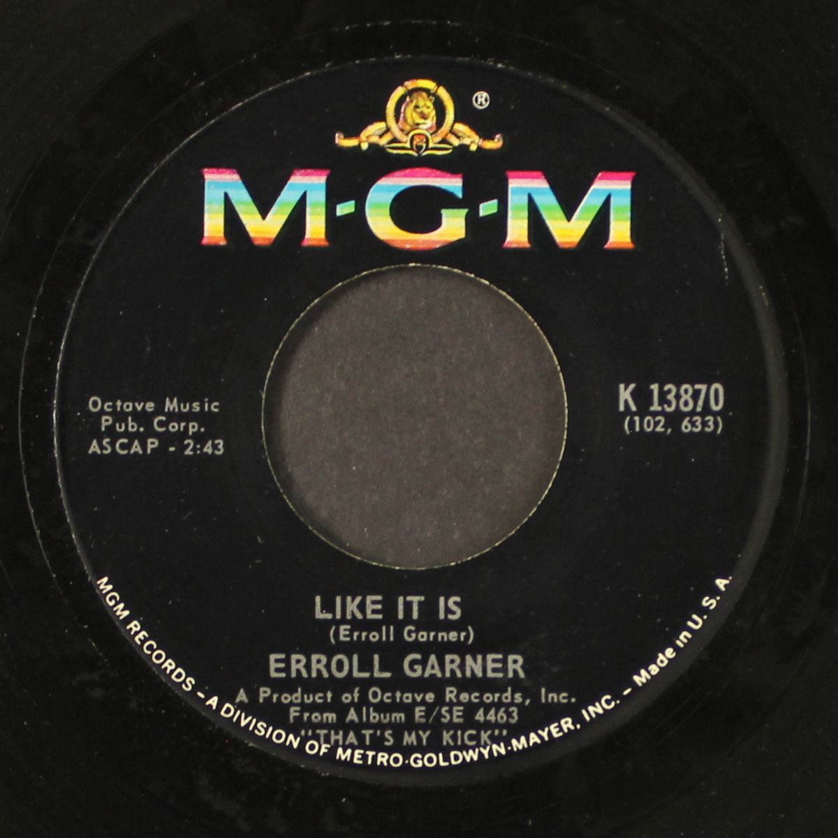 like it is / blue moon by ERROLL GARNER