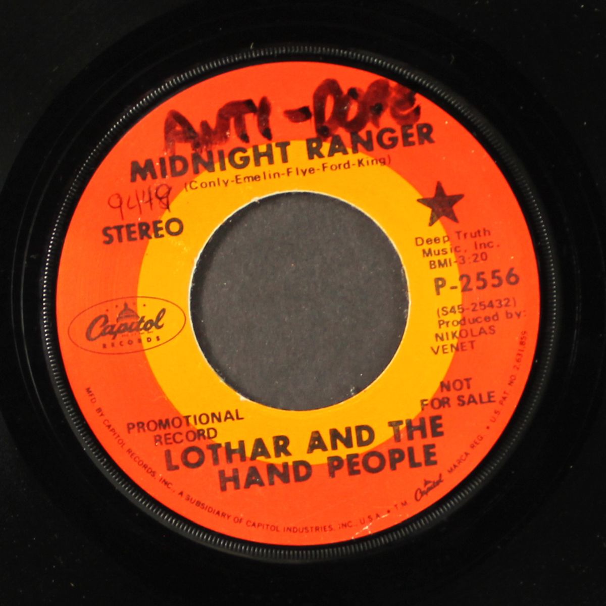 midnight ranger / yes i love you by LOTHAR & HAND PEOPLE