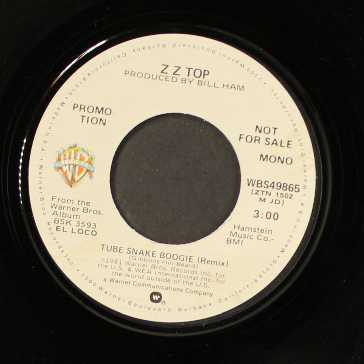 tube snake boogie / mono by ZZ TOP