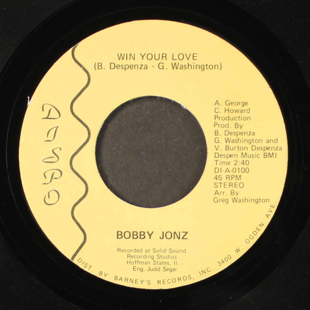 win your love / you don't know what you've got by BOBBY JONZ