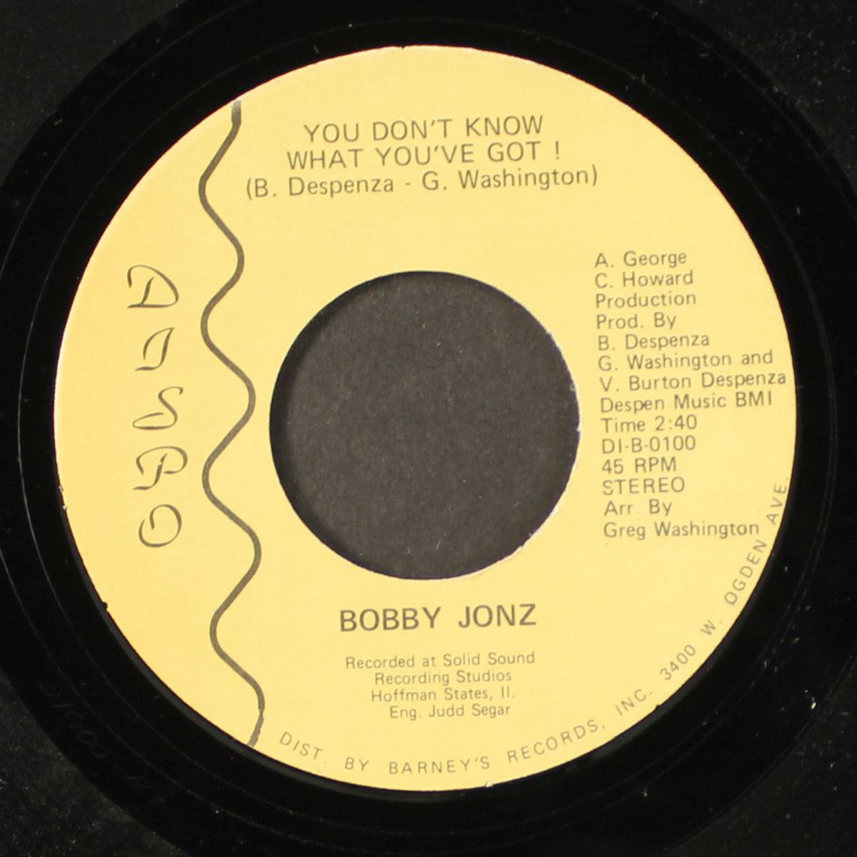 win your love / you don't know what you've got by BOBBY JONZ