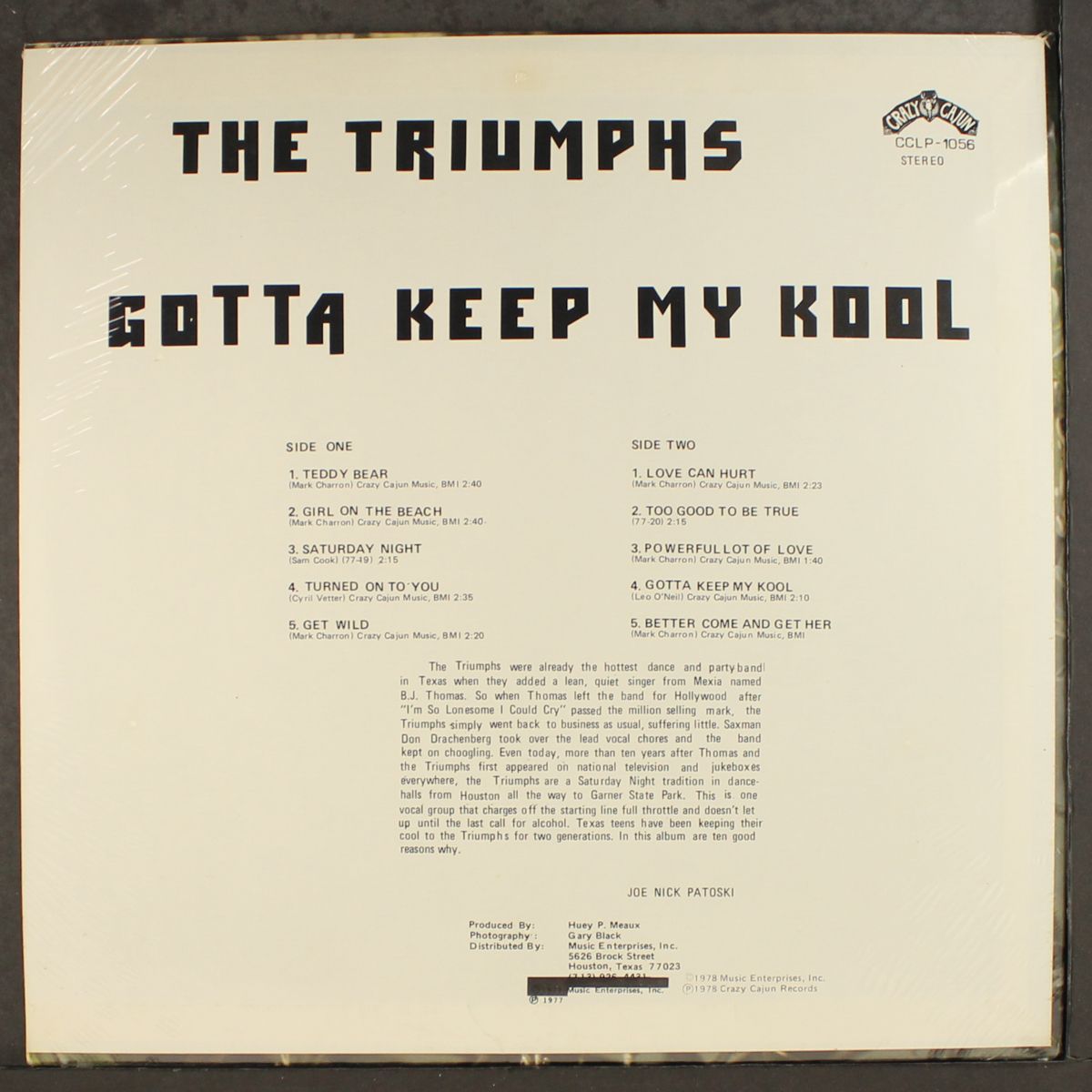 gotta keep my kool by TRIUMPHS