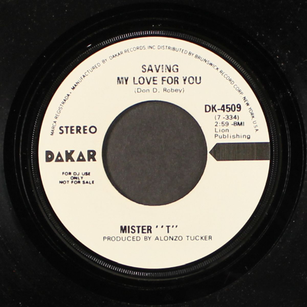 saving my love for you / mono by MISTER 'T'
