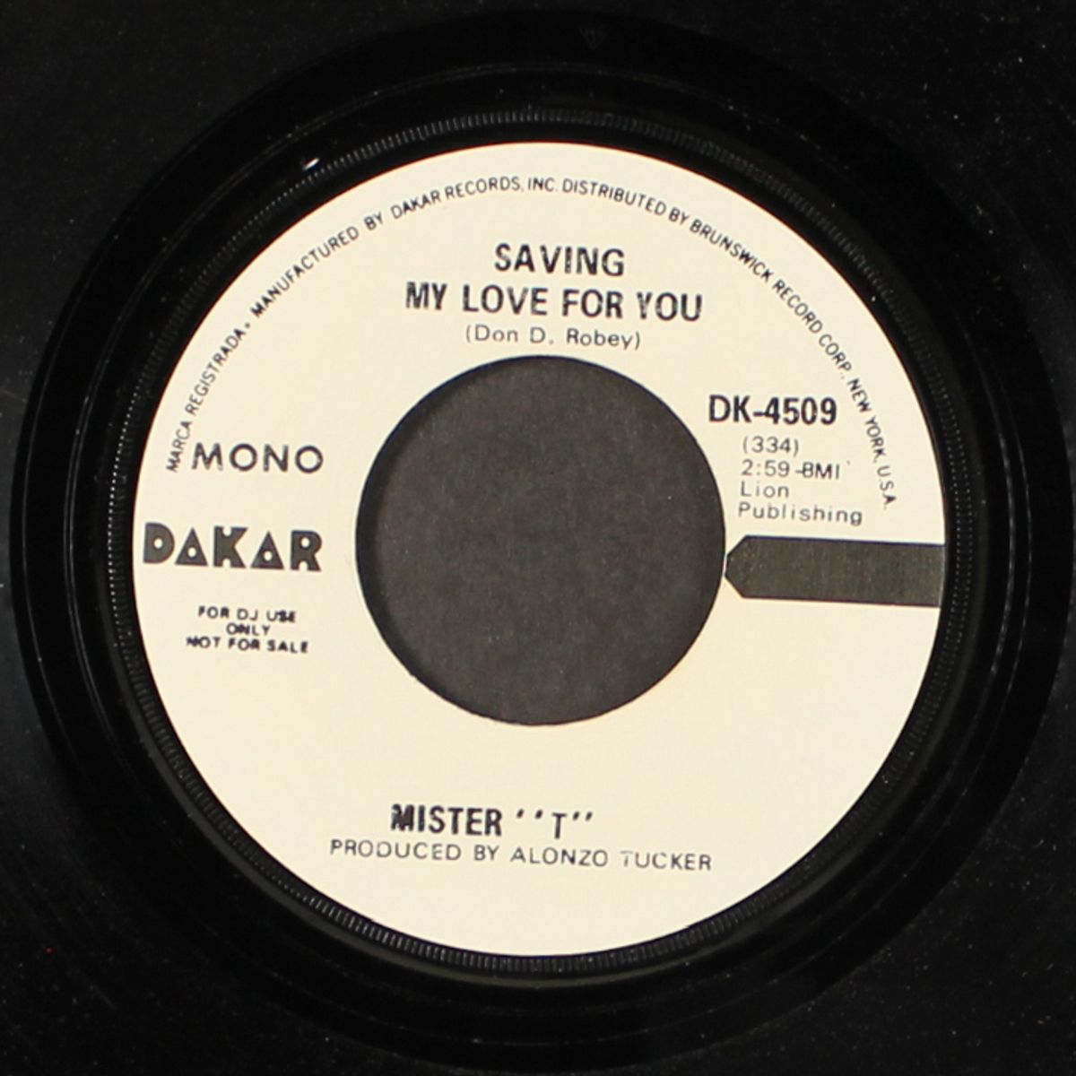 saving my love for you / mono by MISTER 'T'