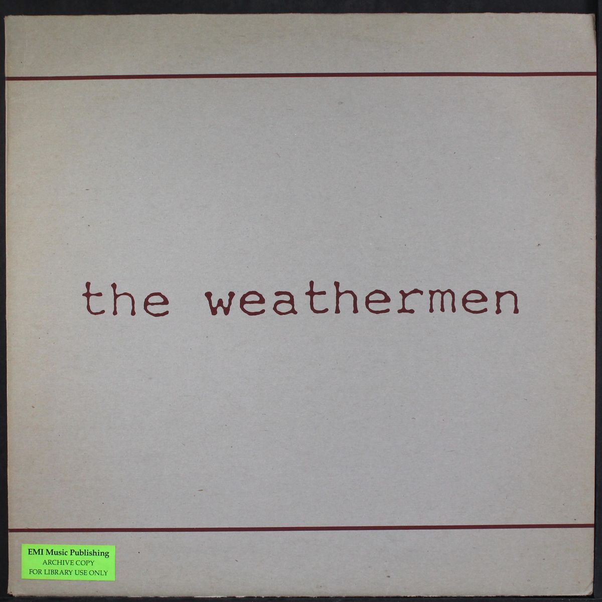 the weathermen by WEATHERMEN