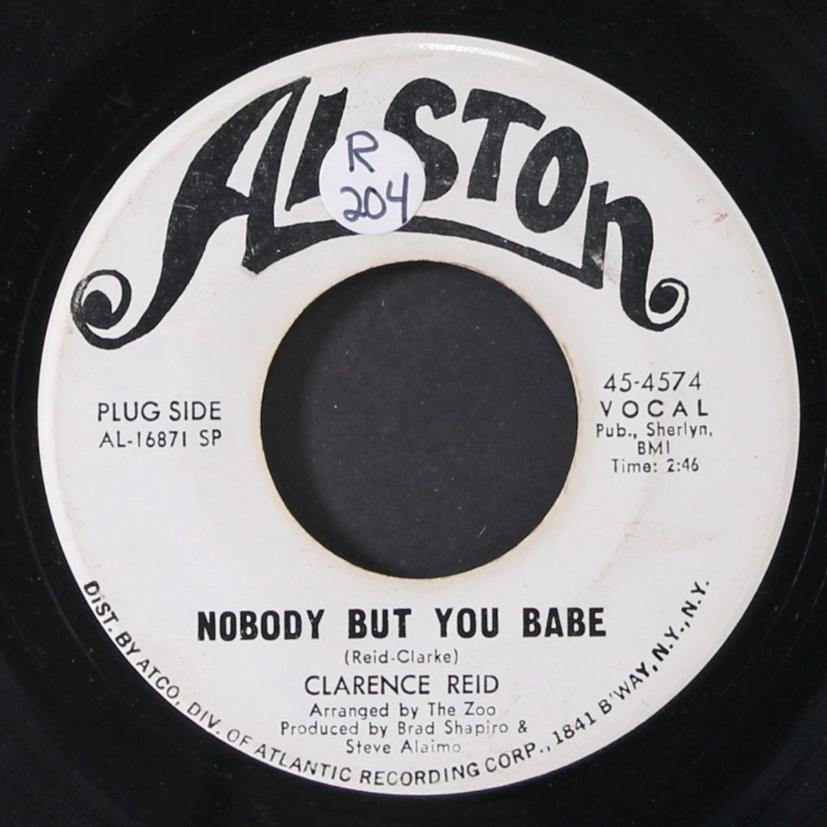 send me back my money / nobody but you babe by CLARENCE REID