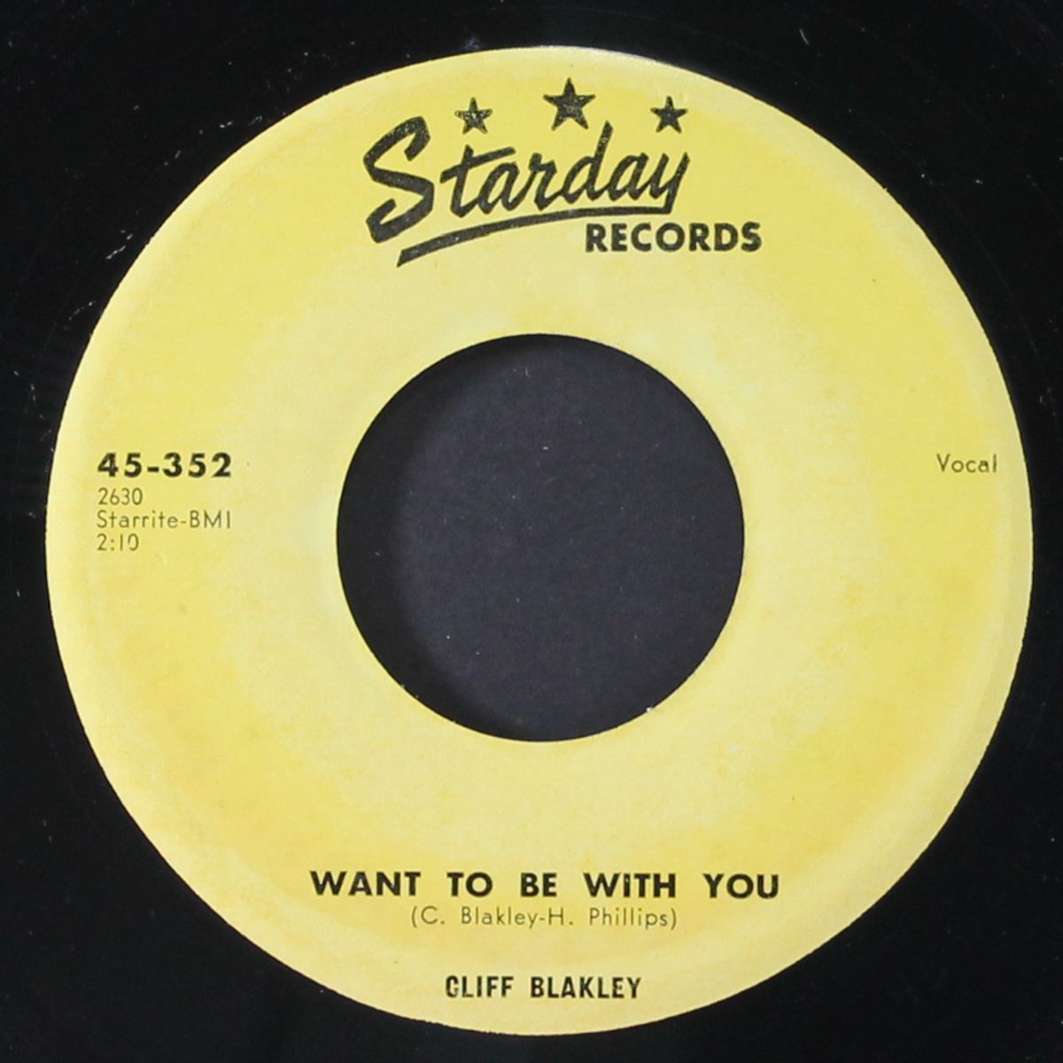 want to be with you / high steppin' by CLIFF BLAKLEY