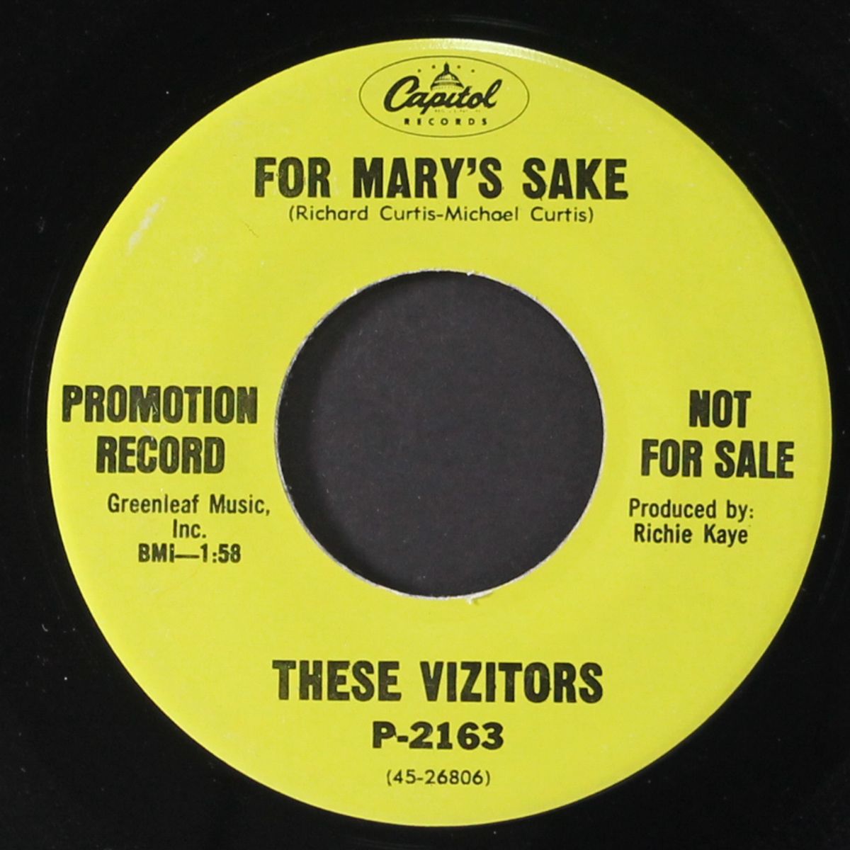 happy man / for mary's sake by THESE VIZITORS