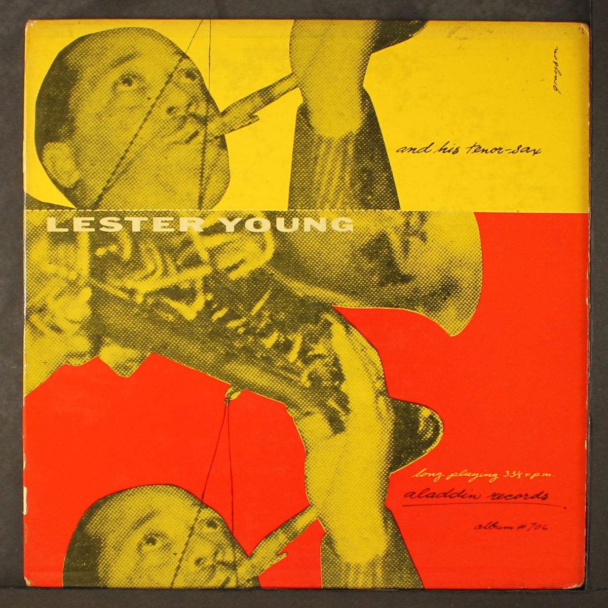 and his tenor sax by LESTER YOUNG