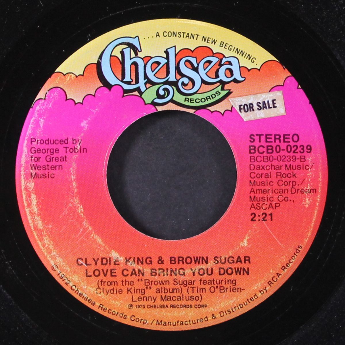 love can bring you down / dance to the music by CLYDIE KING & BROWN SUGAR