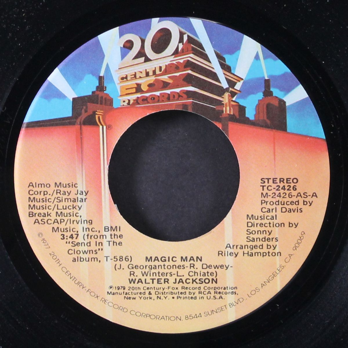 magic man / golden days by WALTER JACKSON