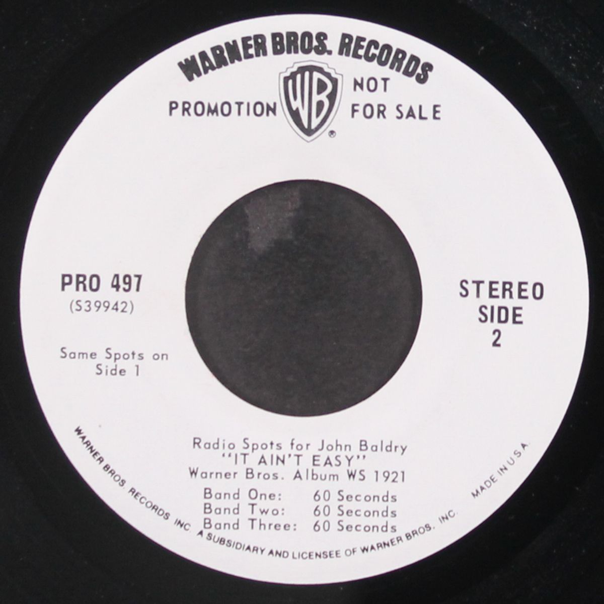 radio spots for it ain't easy by JOHN BALDRY
