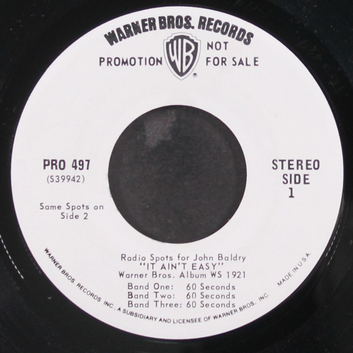 radio spots for it ain't easy by JOHN BALDRY