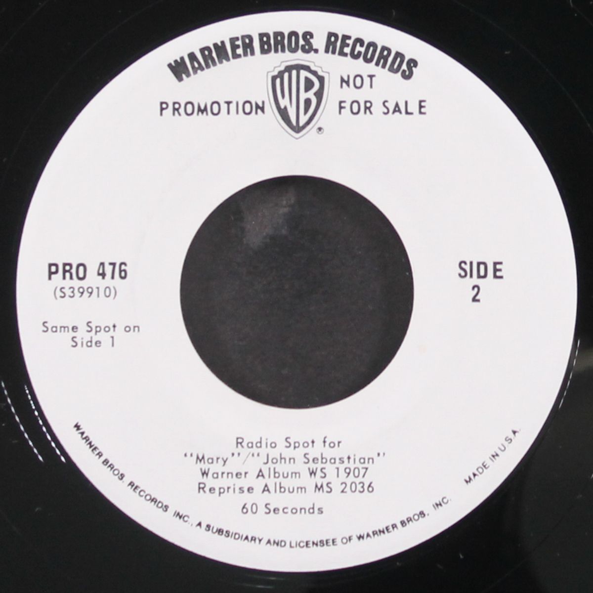 radio spot for mary / john sebastian by JOHN SEBASTIAN