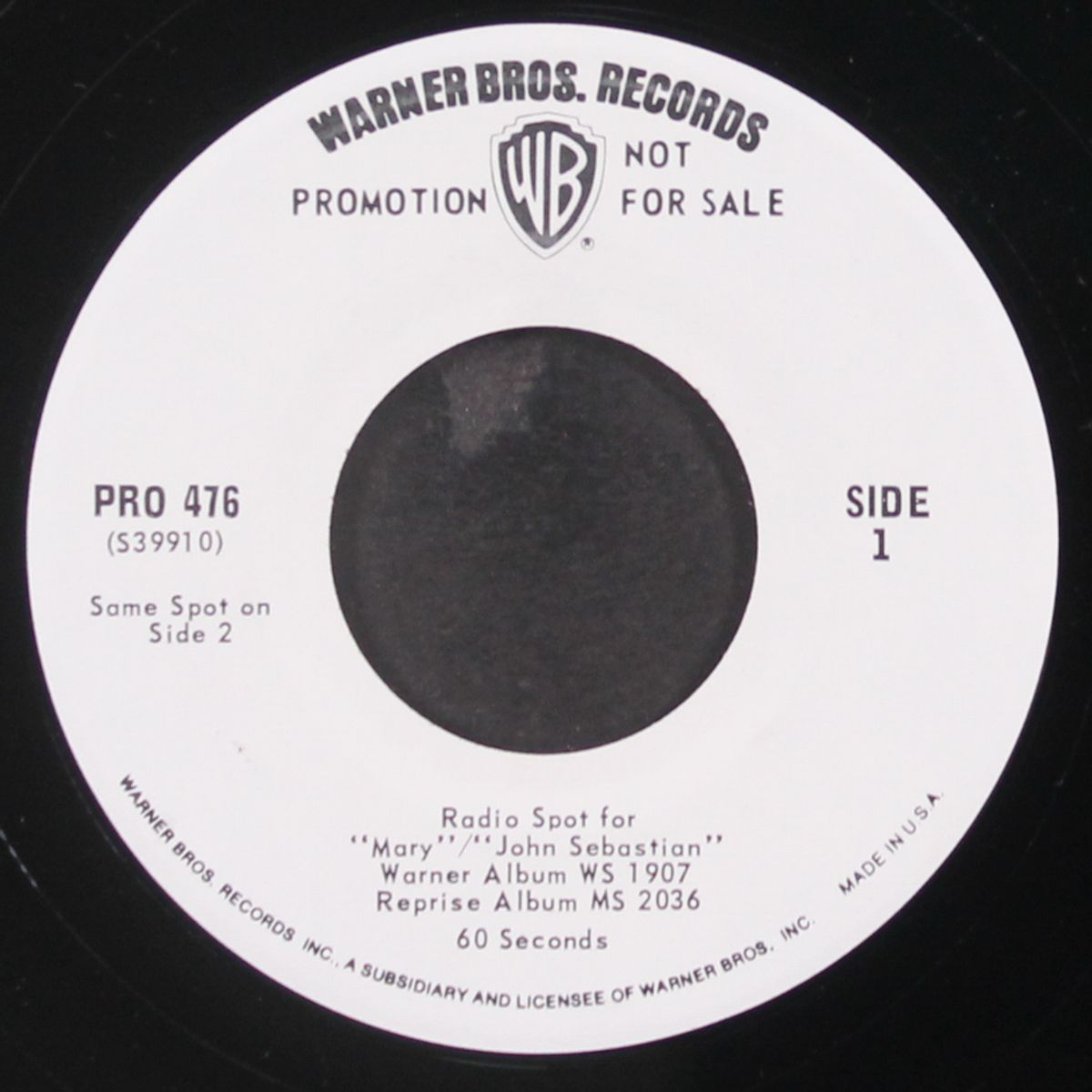 radio spot for mary / john sebastian by JOHN SEBASTIAN